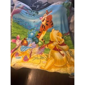 Disney Winnie the Pooh Y2K Style Fleece Blanket Tigger Piglet Kids Throw